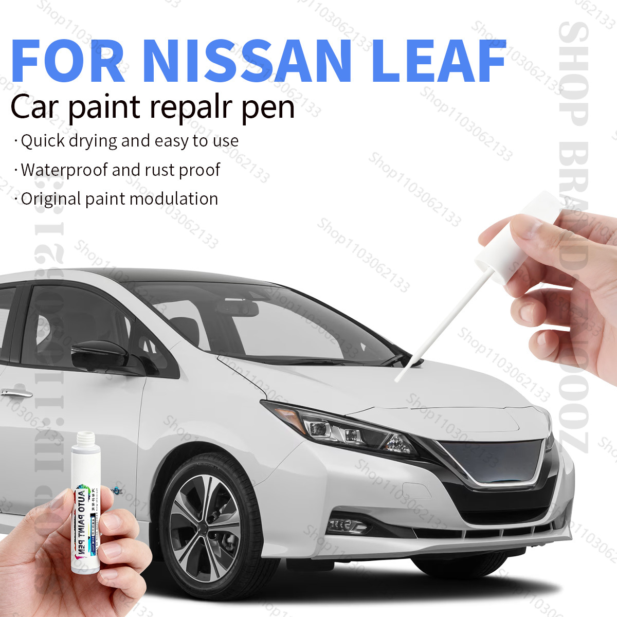 車の塗装修理ペン 2010-2025 日産リーフペイント傷修復アクセサリーブルーレイホワイト QAK スライバー K23 黒 KH3