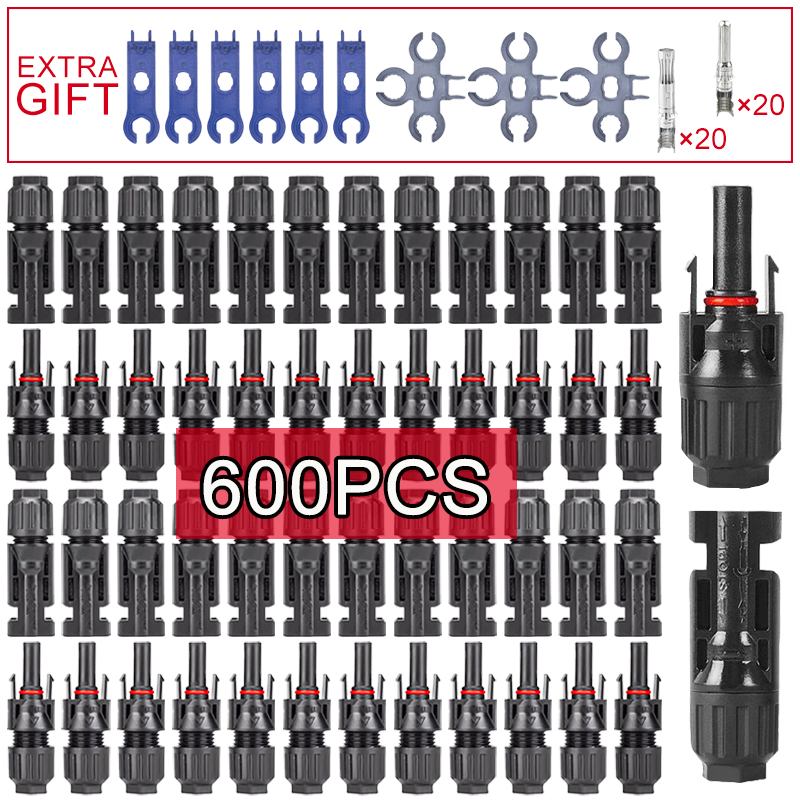 400/200/100/40/20/10 個太陽光発電ソーラーコネクタキット 1000V 30A パネルソーラーコネクタ PV/MC ケーブル 2.5/4/6mm2