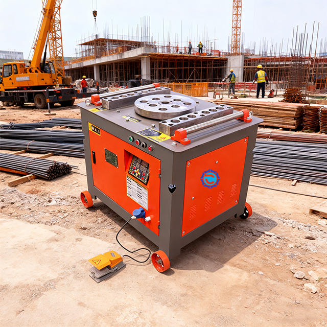 Portable Automatic Multi-Function Steel Bar Bender With Engine 220V/380V Rebar Bending Machine For Small Business And Workshop