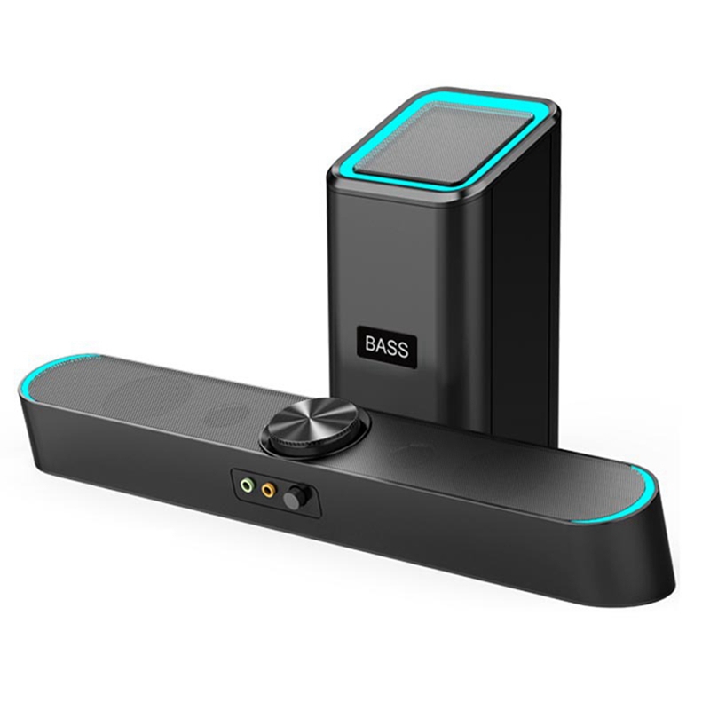 デスクトップノートブックサウンドバーホーム 2.1 サブウーファーコンピュータスピーカー AUX オーディオ Bluetooth 有線スピーカーサラウンドステレオブームボックス