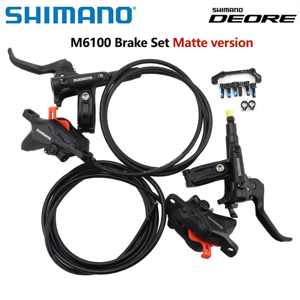 シマノ DEORE M6100 油圧ディスクブレーキセット 2 ピストンブレーキ マットバージョン フロント