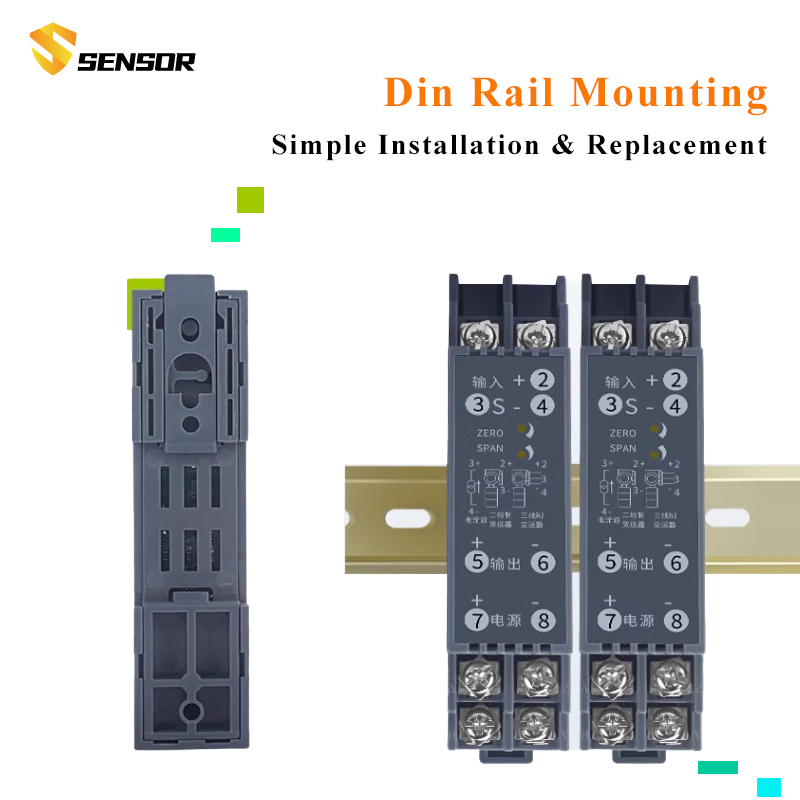 ポテンショメータ信号トランスミッタ 0-500Ω/1KΩ/2KΩ/10KΩ ～ 4-20mA 0-10V 0-5V 抵抗 完全に絶縁された変位信号条件