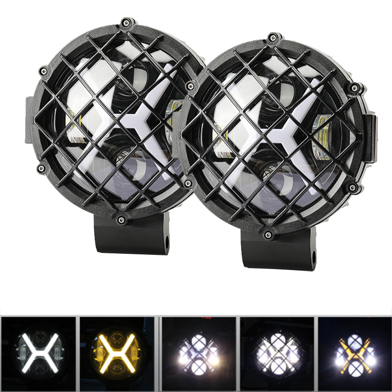 1pc 7 インチ車 LED ワークライトバードライビングランプジープオフロードボートトラクタートラック 4x4SUV ATV スポットライト 12/24V 40 ワットヘッドライト