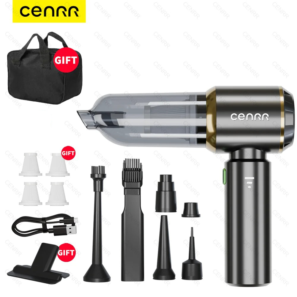 CENRR Car Vacuum Cleaner High Power Portable Handheld Wireless Motor Cleaning Machine Powerful Air Duster for Home Appliance