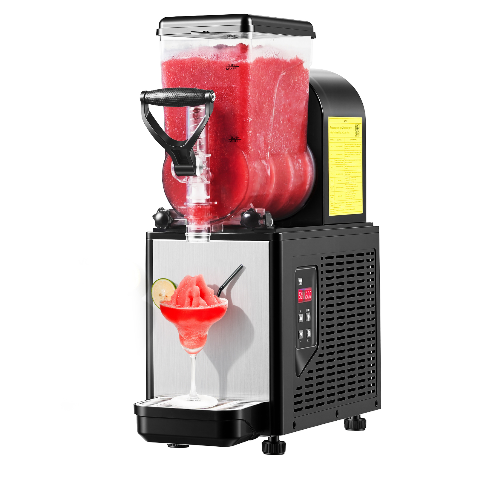 SucceBuy 6L/1.6Gal スラッシーマシン 業務用スラッシーメーカー セルフクリーニング付きフローズンドリンクメーカー レストランバー用スラッシー用
