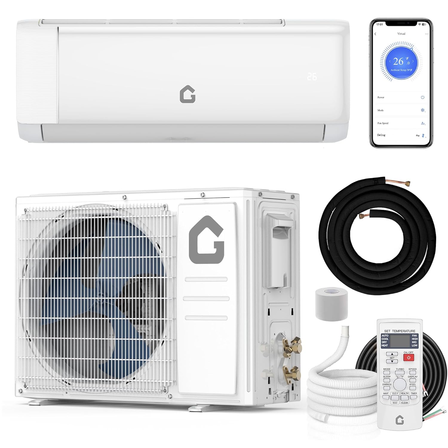 12000 BTU ミニスプリット エアコン