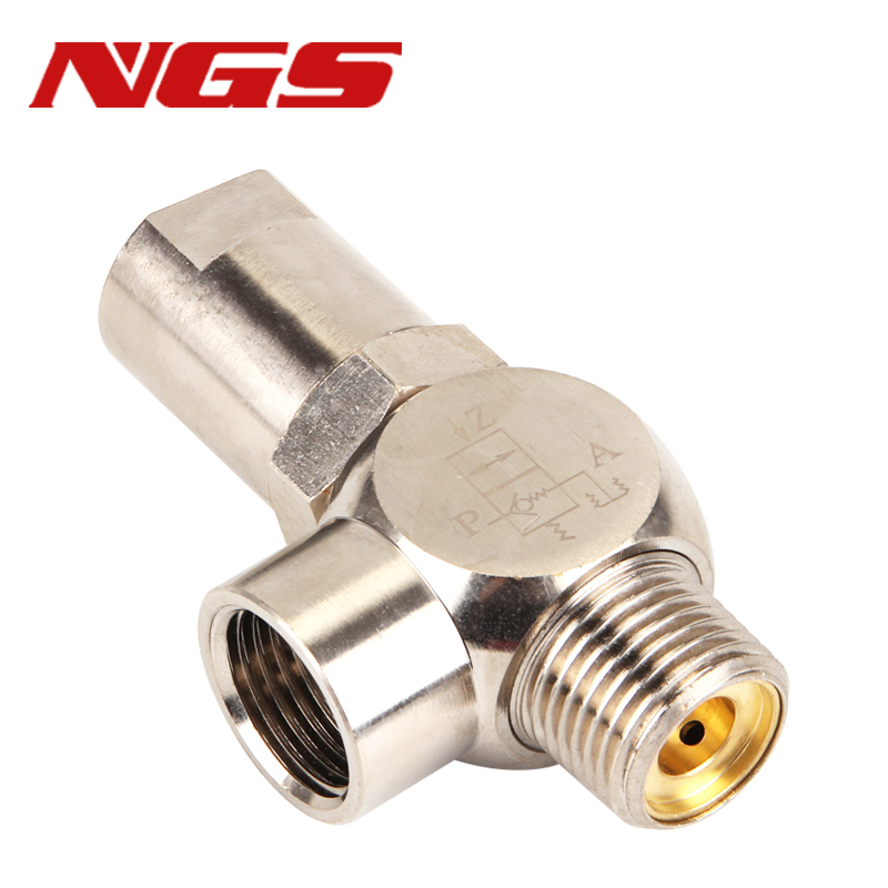 空気圧空気導入チェックバルブ PCV06 PCV08 PCV10 PCV15F エアコントロールパイロットチェックバルブシリンダー圧力維持ロック