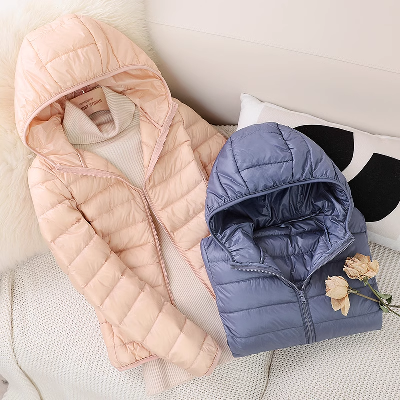 13 色 2023 新着女性ファッションショート超軽量薄型 Packable パファージャケット女性の甘いスタイル韓国ダウンコート