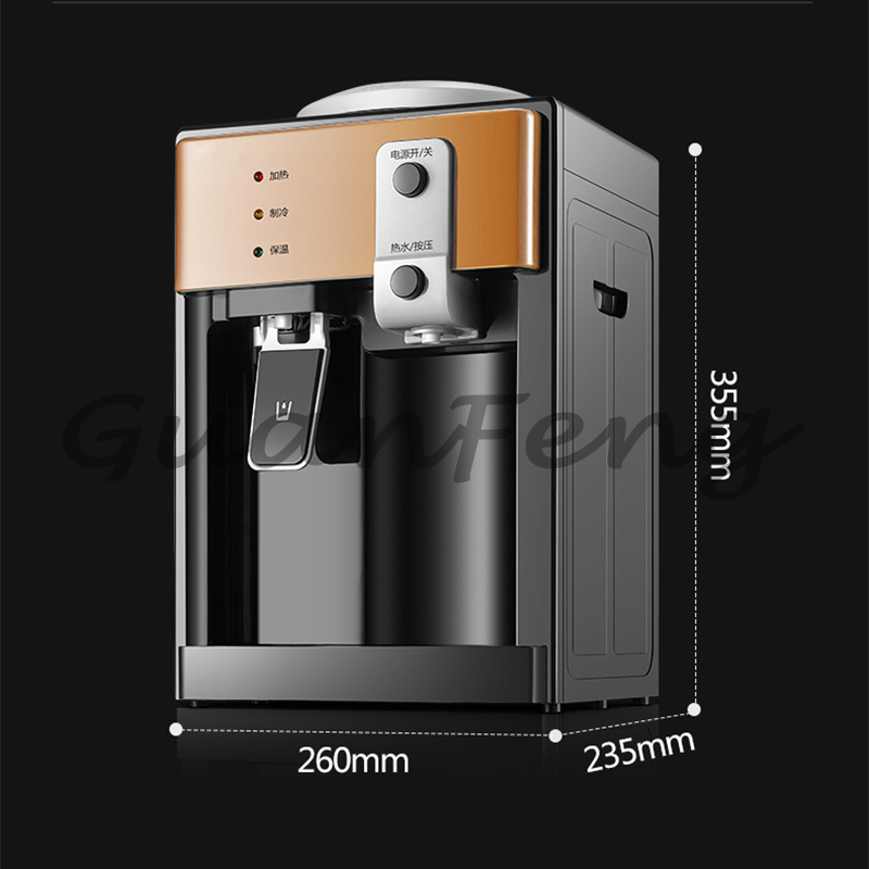 電気新しい電気ウォーターディスペンサーテーブルトップ冷温水クーラーヒーターホームオフィスコーヒーウォーターディスペンサー