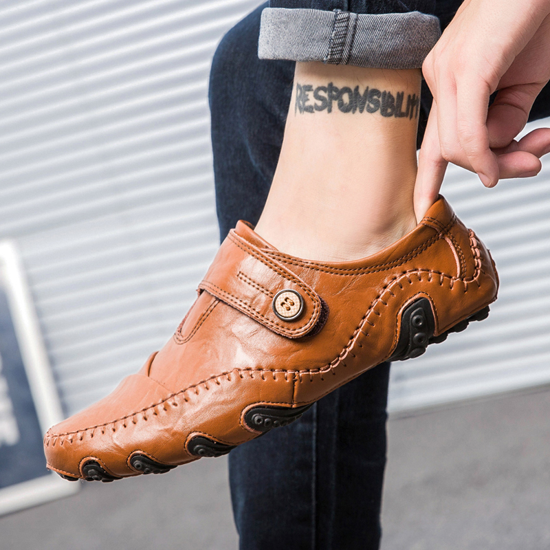 ファッションモカシン男性靴クラシックメンズカジュアルシューズ高品質ドレスシューズ男性 Zapatos デ Hombre 高級ブランドモカシンオム