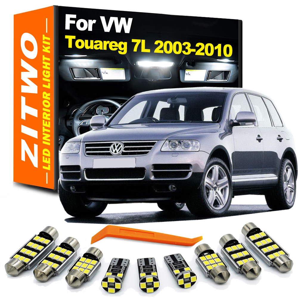 ZITWO 18 個完全な LED 電球インテリアマップドアライトキット VW フォルクスワーゲントゥアレグ 7L 2003 2004 2005 2006 2007 2008 2009 2010