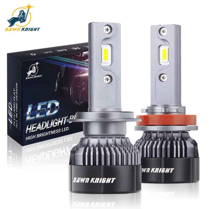 DAWNKNIGHT K5C ミニ 40 ワット H7 H4 長寿命バージョン Led ヘッドライト電球 4300K K6C Led HB3 H11 ランプ電球 H1 HB4 Led ライト車 12V