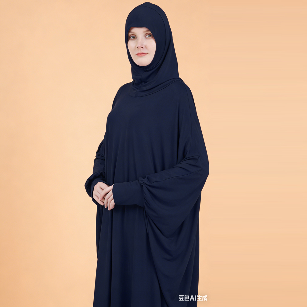 イスラム教徒の女性ワンピース祈りの衣服ドレスフード付きアバヤラマダンイードイスラム服ドバイローブトルコブルカカフタンジャラビヤガウン