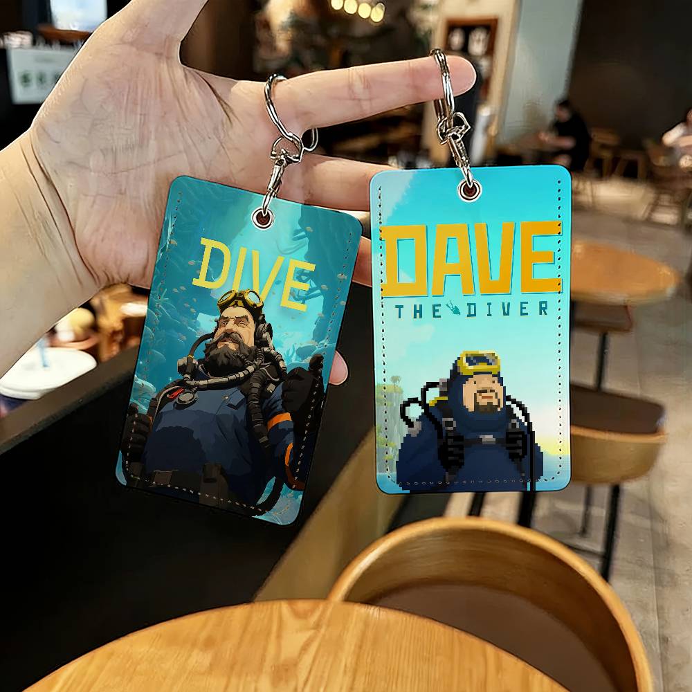 ゲームデイブザダイバーカードホルダー紛失防止学生 ID カード保護カバーケースキャンパスアクセスカードキーチェーン
