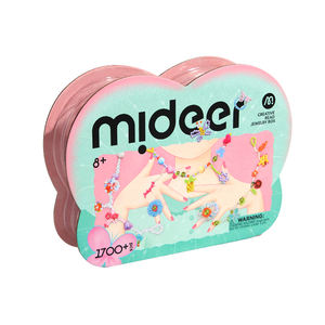 Mideerのクリエイティブなビーズジュエリーボックスは、8歳以上の子供向けです。整理・収納型のDIYクラフトジュエリーセットで、子供向けのメイクアップおもちゃやプレゼントに最適です。