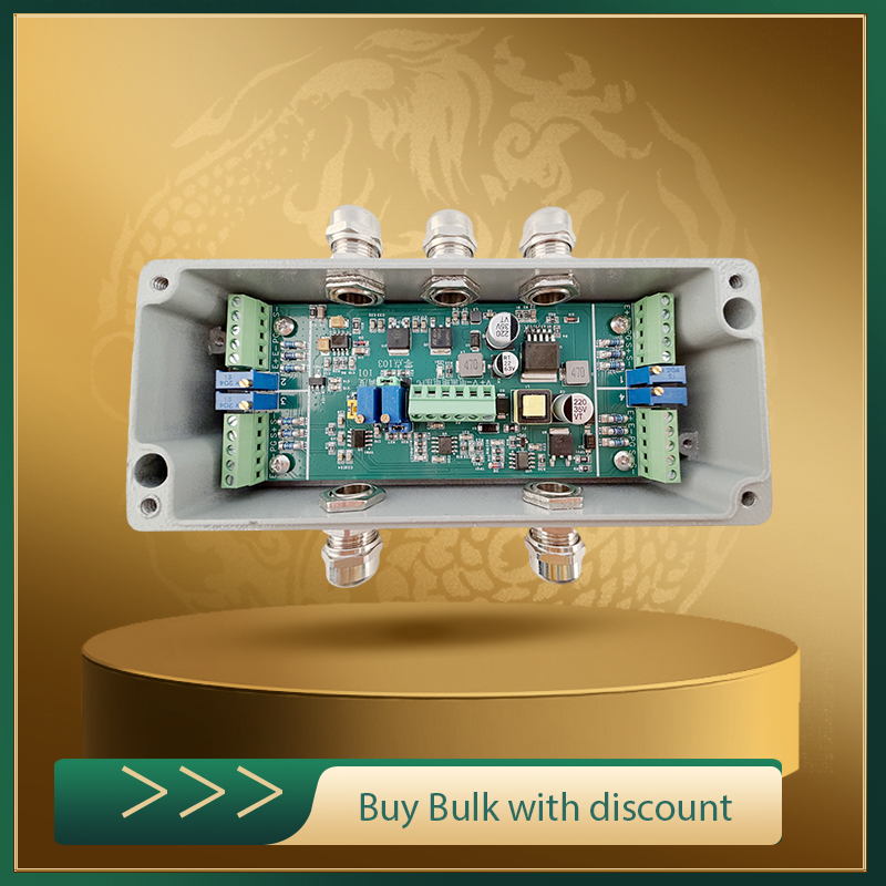 4チャンネルデジタル計量送信機、ロードセル信号コンバータアンプDC12-24V、0-10V/4-20mA出力、ロードセルセンサー用