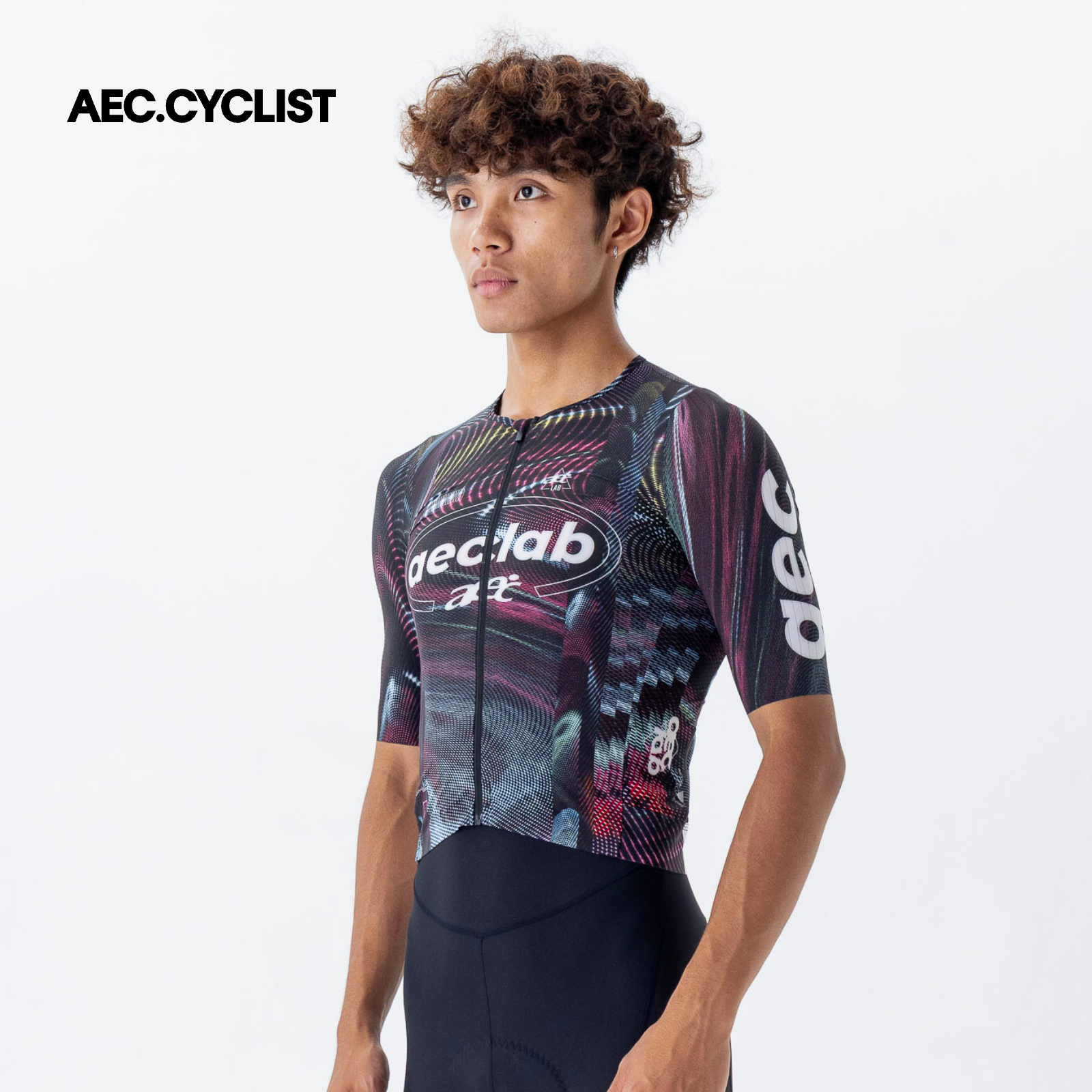 AEC.CYCLIST メンズ夏半袖サイクリングジャージ通気性速乾ロードバイクシャツプロチームレースマイヨ Ciclismo