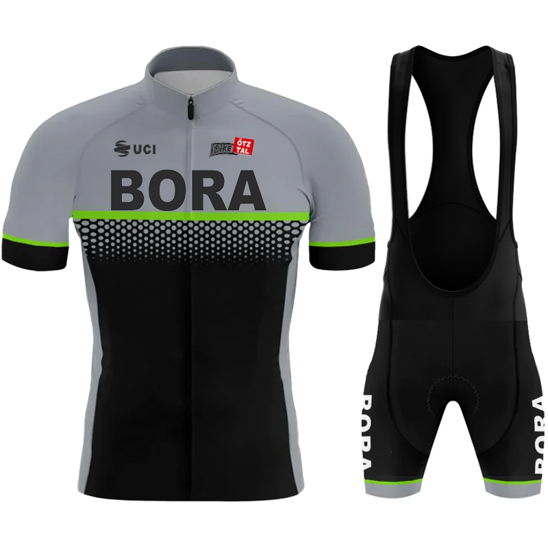 スポーツウェア UCI BORA メンズサイクリングスーツセットロードバイクユニフォーム服ブラウスよだれかけスポーツウェアジャージマンプロフェッショナルシャツチーム