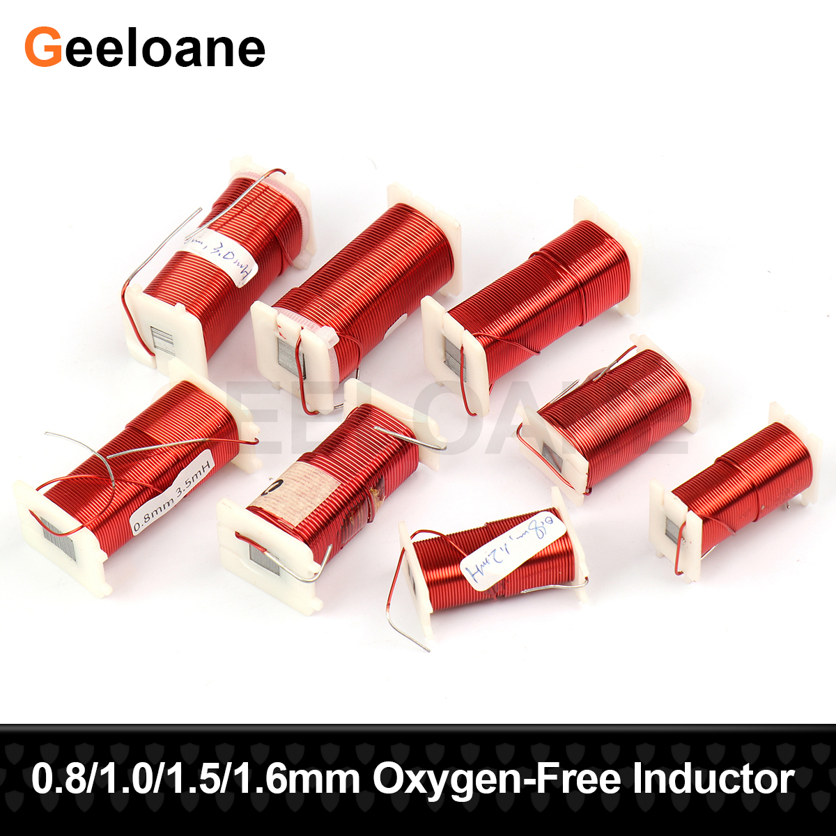 GEELOANE 0.8/1.0/1.5/1.6 ミリメートル鉄心 4N 無酸素銅インダクタシートコア銅コイルインダクタ周波数分周器 0.2-8.0MH