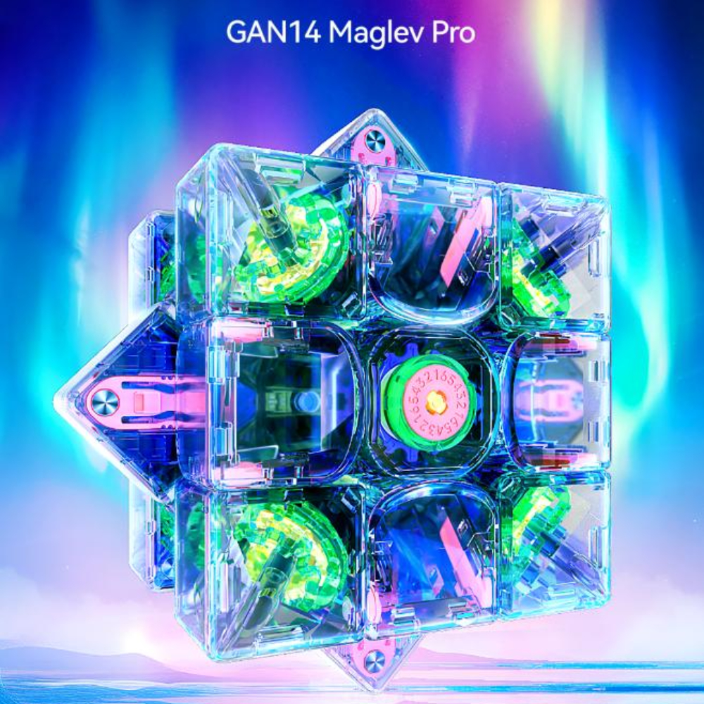 2024 夏限定版キューブ GAN14 Mpro リニアモーターカー UV ステッカーレス磁気スピードキューブ 3 × 3 プロフェッショナルマジックキューブパズルおもちゃ