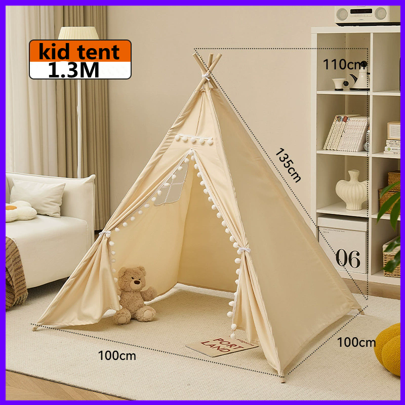 子供ティーピーテント屋内屋外折りたたみ子供ままごとおもちゃ 1.35 メートル/1.6 メートルテントプリンセス城少女少年のため