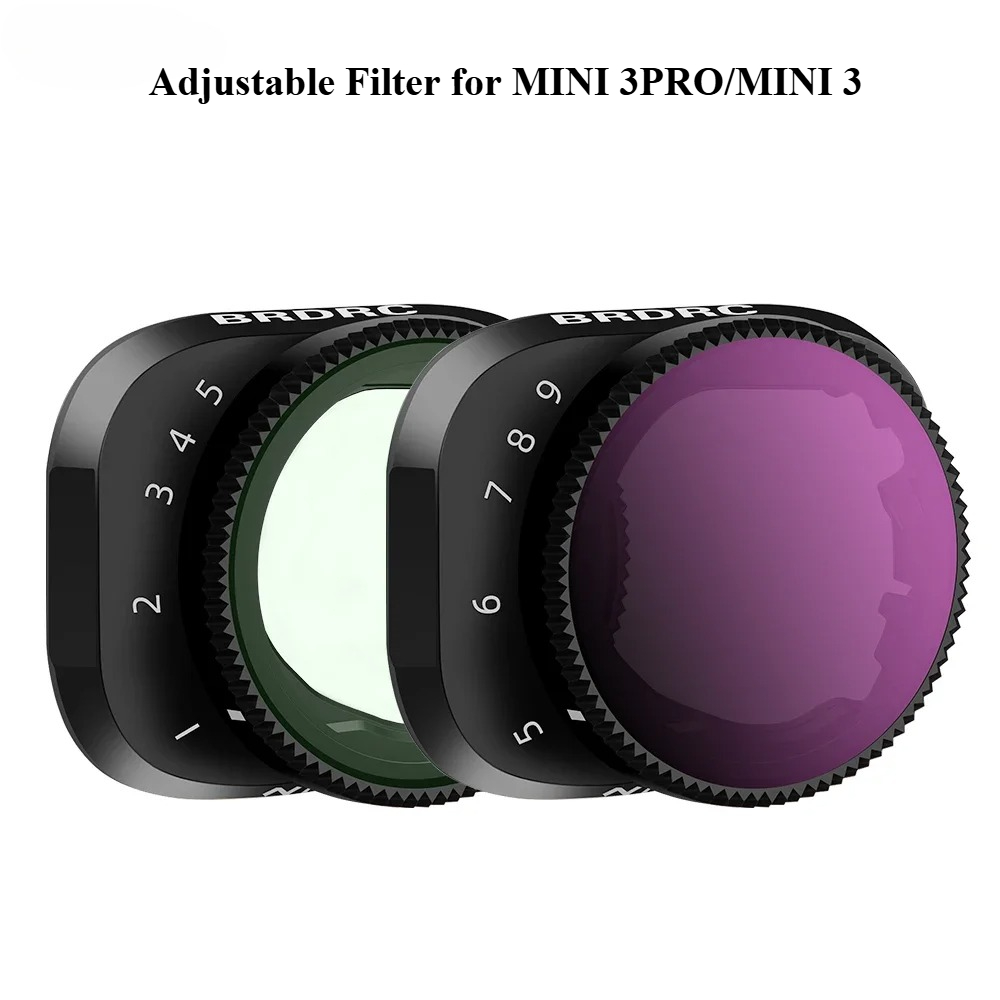 レンズフィルター DJI Mini 3/3 Pro ドローン VND4-32/64-512 調整可能な光学ガラス可変 ND フィルターカメラアクセサリー