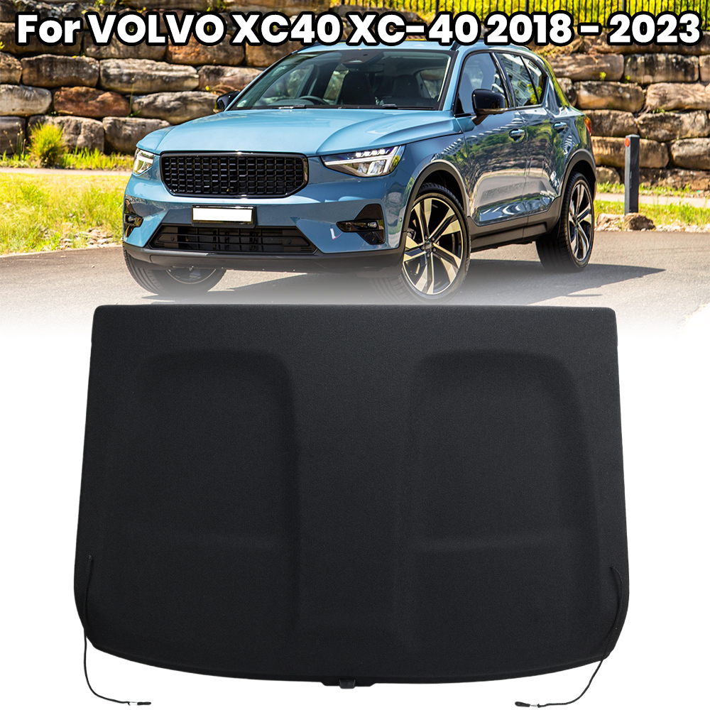 ブーツボードカバーリアトランク棚ボルボ XC40 XC-40 2018-2023 ブラックリアパーセル棚貨物 31462041 32353847 カーアクセサリー