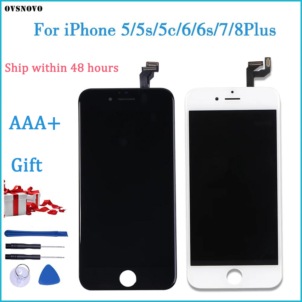 AAA OEM 液晶 iPhone 5 5s 5c 6s 7 8PlusLCD タッチスクリーン Digiziter アセンブリ iPhone 6 6sPlus 7 8 ディスプレイ