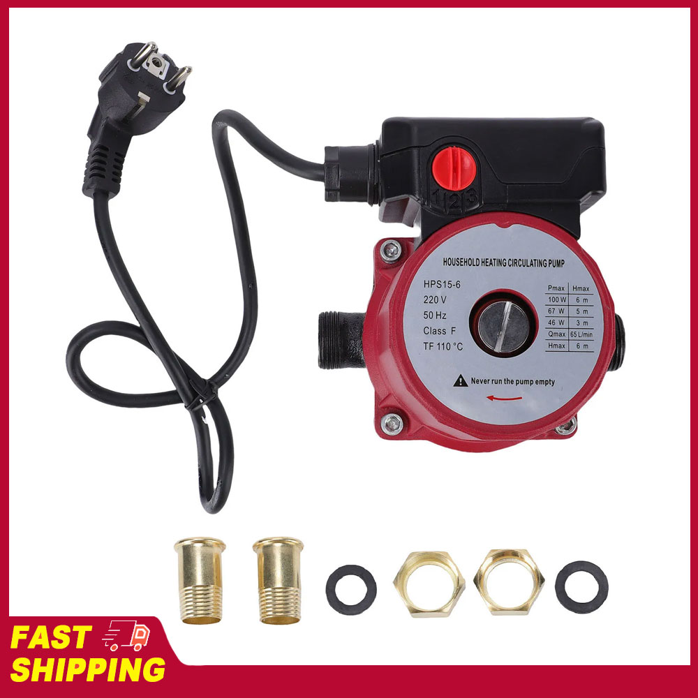 65L/分 46 ワット 67 ワット 100 ワット 3 速度温水再循環ポンプヒーターシステム用シールド循環ポンプ NPT 1 インチパイプ 3/4 インチ