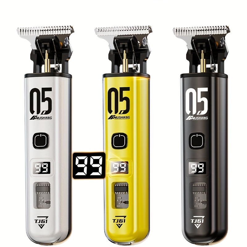 プロフェッショナルメンズ電動ヘアカッターセット 1 個、LED ディスプレイスクリーン付き、メンズ電動シェービングブレード、ギャップフリー美容院