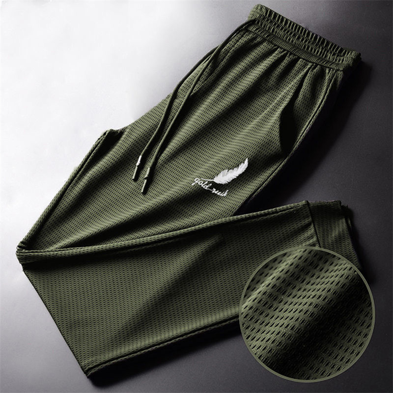 Men Quick Dry Pants Lightweight Hiking Jogging Trousers Breathable Workout Gym Ankle Joggers Athletic Running Pants Outdoor