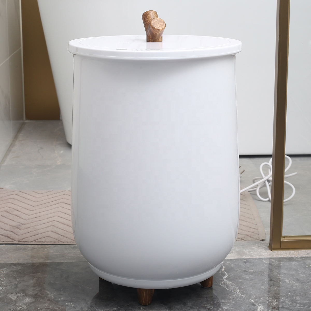 Goldenhot 20L 加熱タオルウォーマーバケツ電気ホットバケツスタイル浴室用