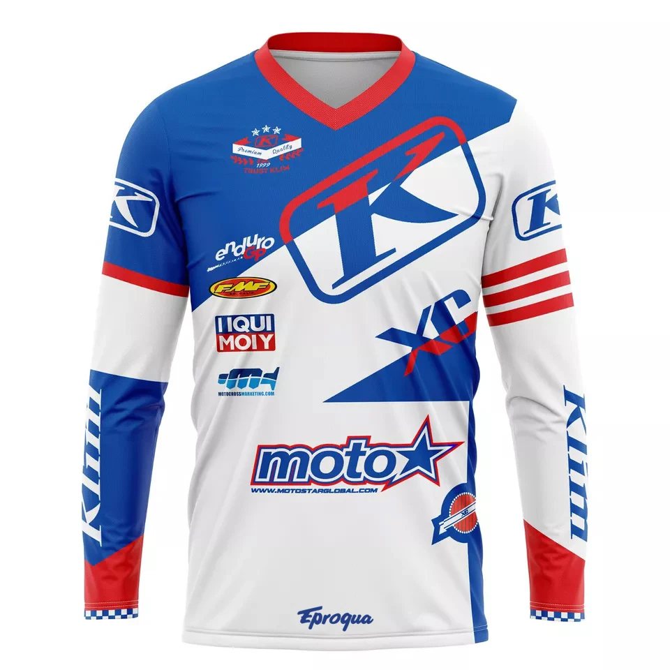 K-Klim ラリーモトクロスマウンテンエンデューロバイク服自転車ダウンヒル長袖 Tシャツサイクリング MTB レーシング MX ジャージ夏