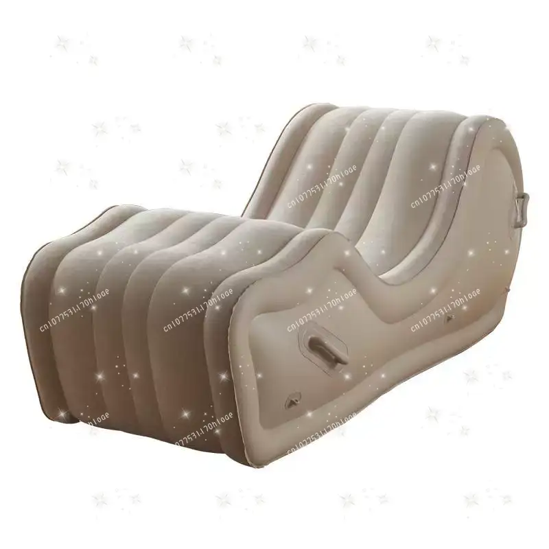 シンプルな怠惰なソファリクライニングチェア全自動屋外ポータブルエアクッション PVC インフレータブルソファチェア