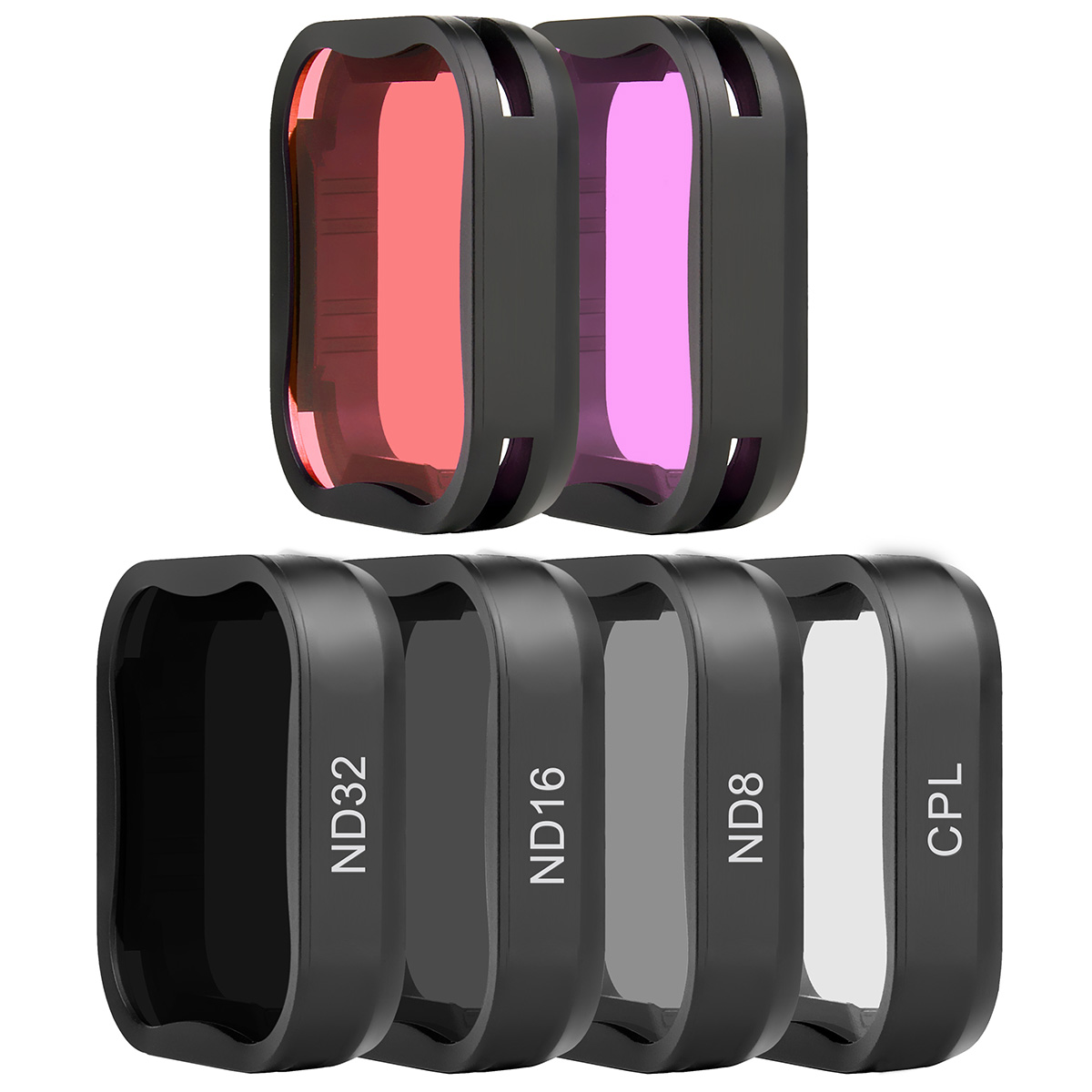 SOONSUN CPL ND8 ND16 ND32 偏光フィルター GoPro Hero 7 6 5 ブラック Go Pro レッドカラーレンズ ND フィルターキットカメラ ND フィルター