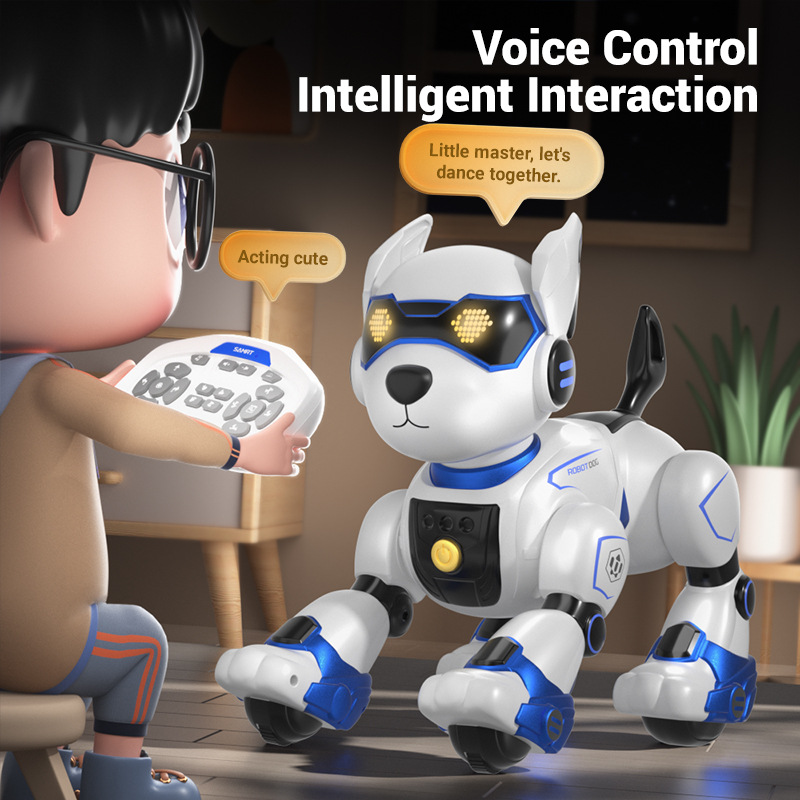 インテリジェント RC ロボット電子犬スタント犬音声コマンドプログラマブルタッチセンス音楽ソング少年少女子供のおもちゃ