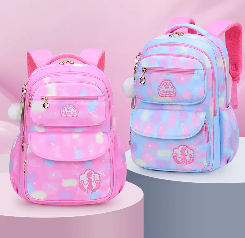 子供女の子バックパックスクールバッグピンク子供のための子供十代の通学プライマリーかわいいかわいい防水