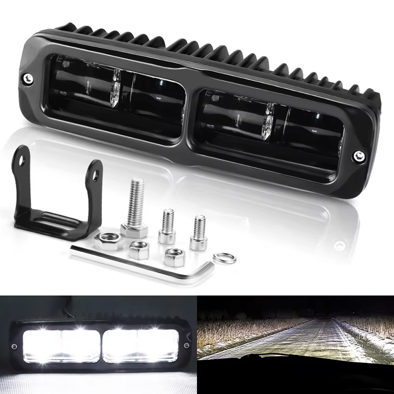 6 インチ LED ライトバー 6D オフロード 4X4 ワークライト 4000 K 黄色 6000 K ホワイト LED バー運転フォグランプ車のトラック SUV ATV 12 V 24 V