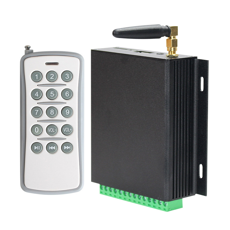 50W*2 クラス D アンプ付きワイヤレスリモート MP3 プレーヤー 433MHz ラジオリモートオーディオプレーヤー 15 キーリモコン付き