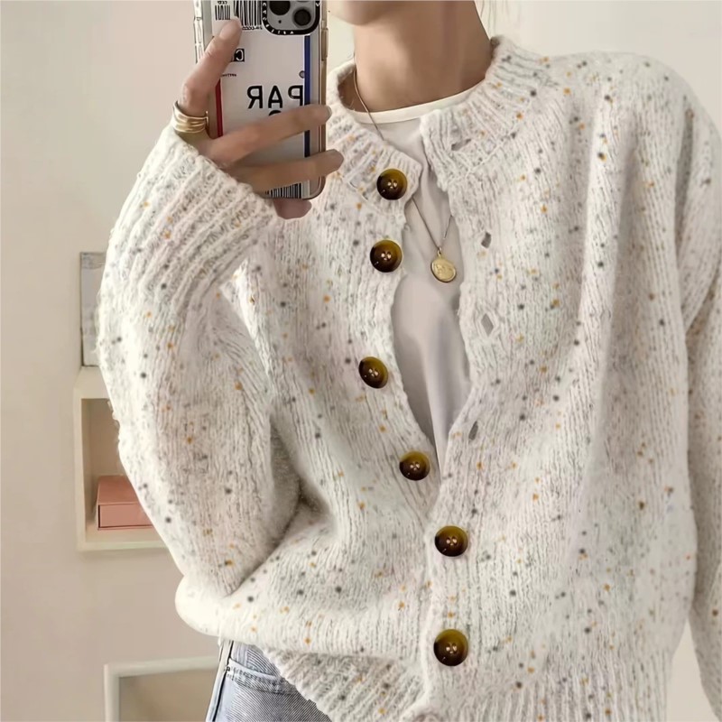 女性のセーター Jacke 春カジュアルブレストニットカーディガン新しい秋と冬のショートセータージャケットトップス女性服