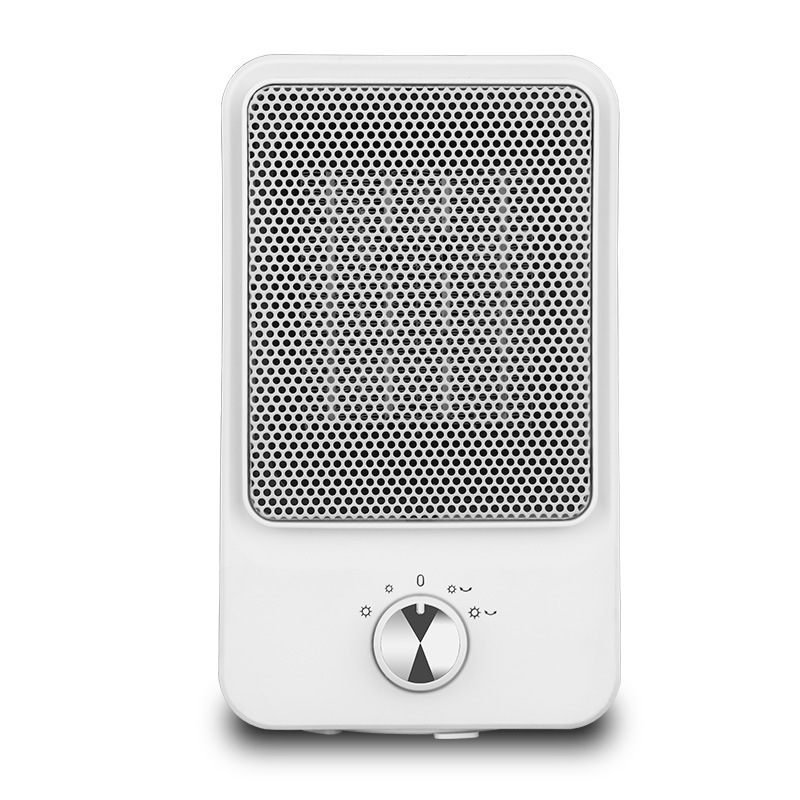 小型ミニポータブル電気スペースヒーター、オフィスルームのデスクトップ使用、1500W PTCヒーター、3つのモード、安全高速静かな加熱
