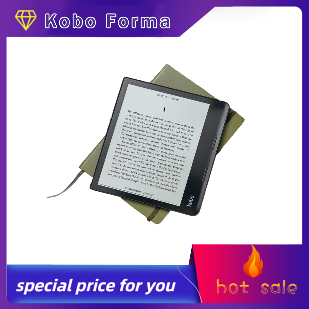 Kobo Forma 8 インチ電子リーダー / 調整可能なフロントライト / Ultra HD 300 PPI タッチ スクリーン / 32 GB ストレージ