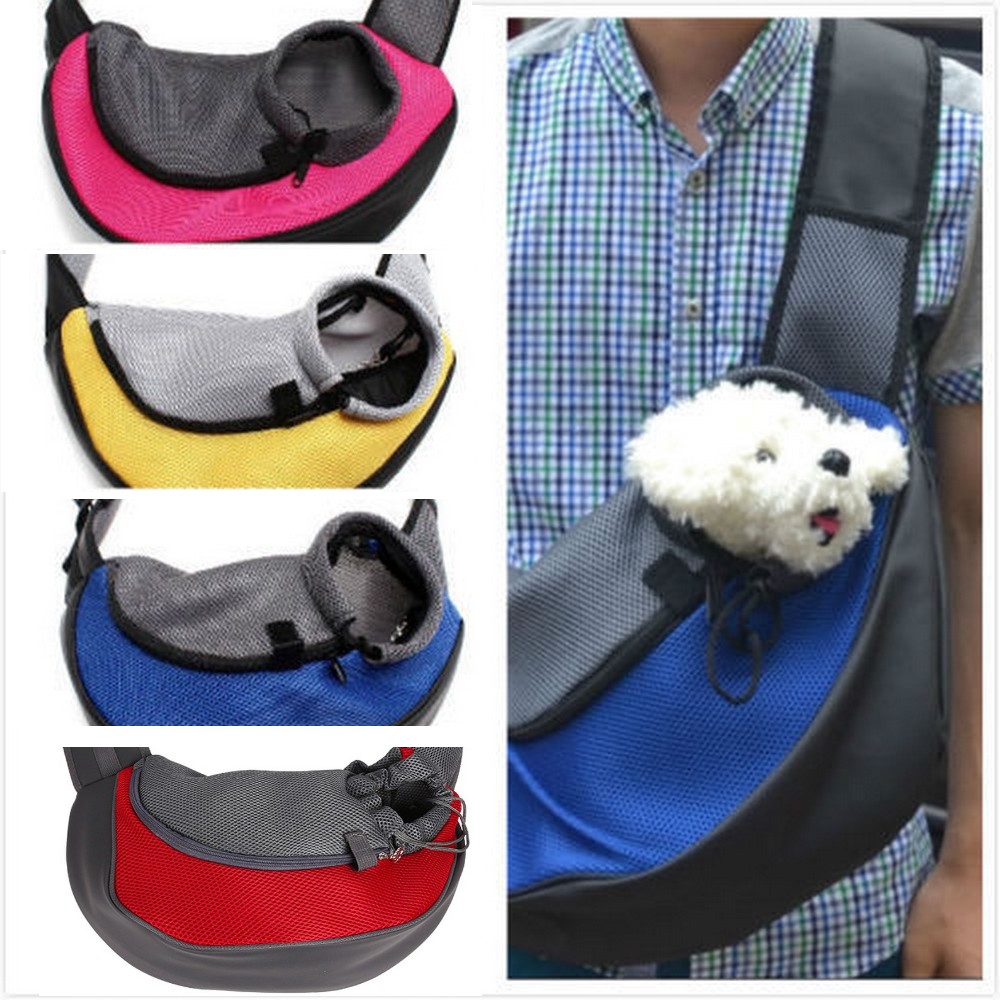 Pet Dog Cat Puppy Carrier Sling Front Cat Puppy Dog Carrier Sling Front Mesh Travel Tote Shoulder Bag Backpack Drop Shipping