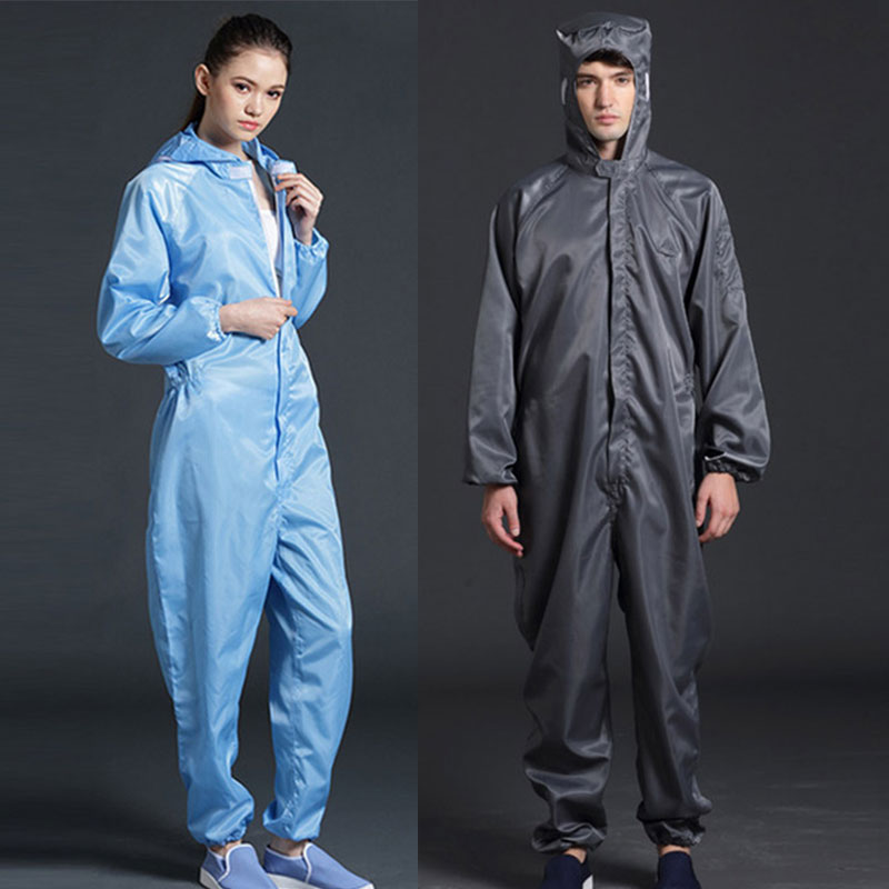 ワンピースつなぎ服クリーン服フードクリーンルーム衣類クリーンフード防塵ペイント作業服ユニセックス保護オーバーオール