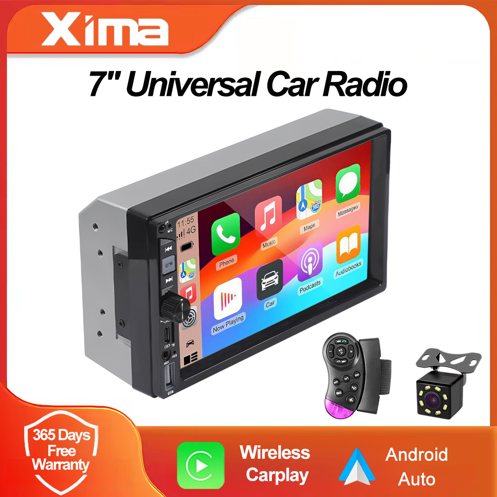 7 インチ カーラジオ 2 Din Carplay Android Auto MP5 プレーヤー マルチメディア ミラーリンク ユニバーサル Autoradio ダブル FM ISO USB Bluetooth