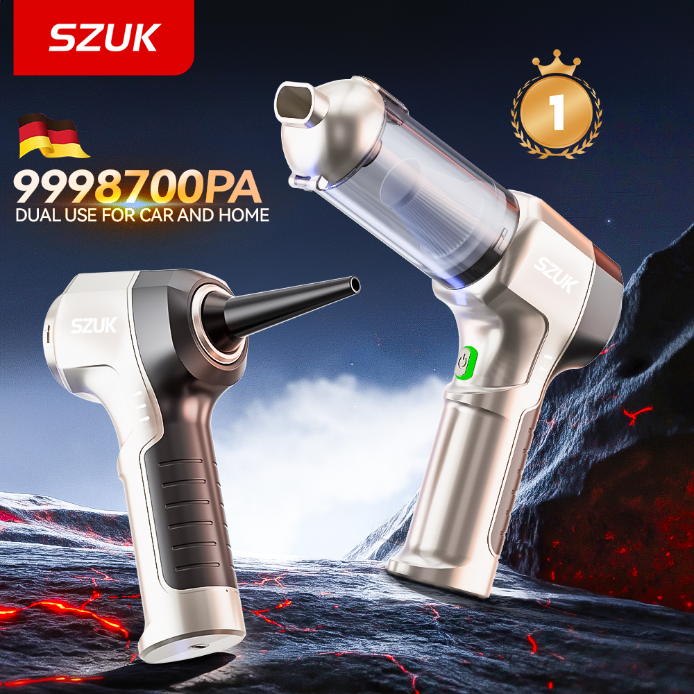SZUK 新しい車の掃除機強力な吸引洗浄機強力なポータブルハンドヘルドワイヤレスミニ掃除機車用