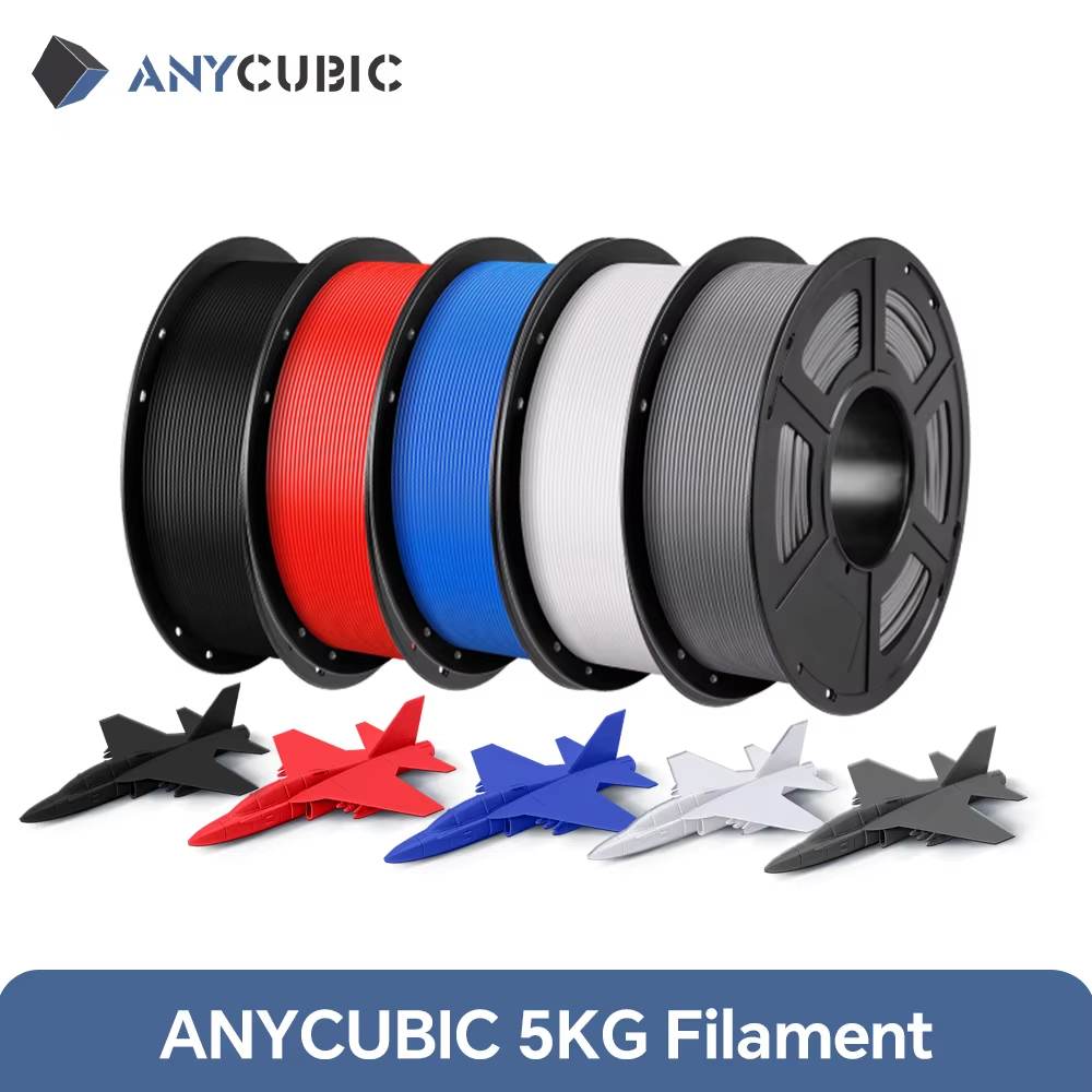 ANYCUBIC 5 キロ PLA フィラメント FDM 3D プリンタ 1.75 ミリメートル環境に優しい 3D 印刷材料失敗コブラ S1C K3C EU 米国倉庫