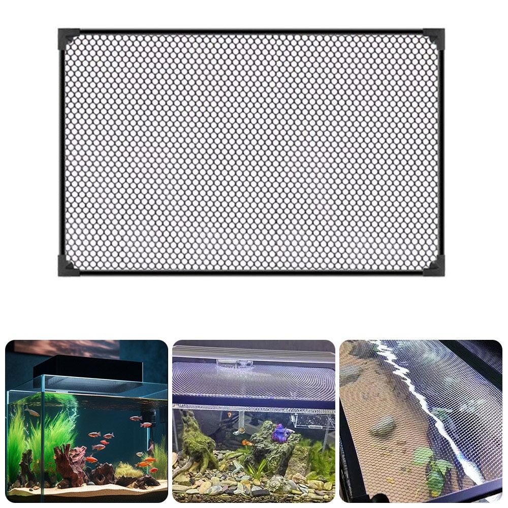 丈夫な磁気水槽蓋カバー DIY 簡単設置水族館アンチジャンプネットカメタンクネット水族館
