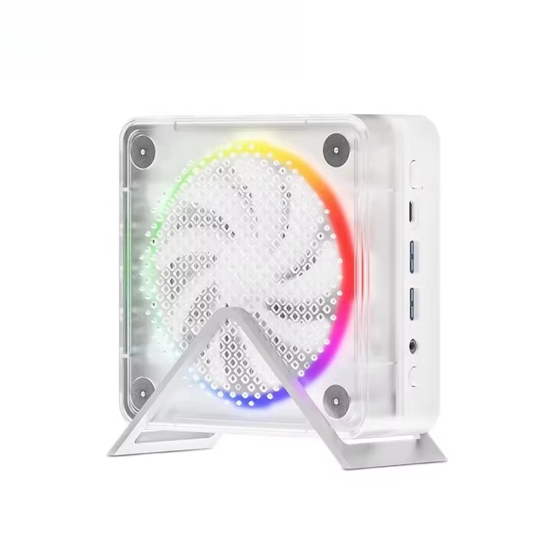 在庫ミニデスクトップ PC Firebat ブランド MN56 モデル AMD R7 8745HS オクタコアベアボーンシステム EU US プラグ高品質ミニ PC