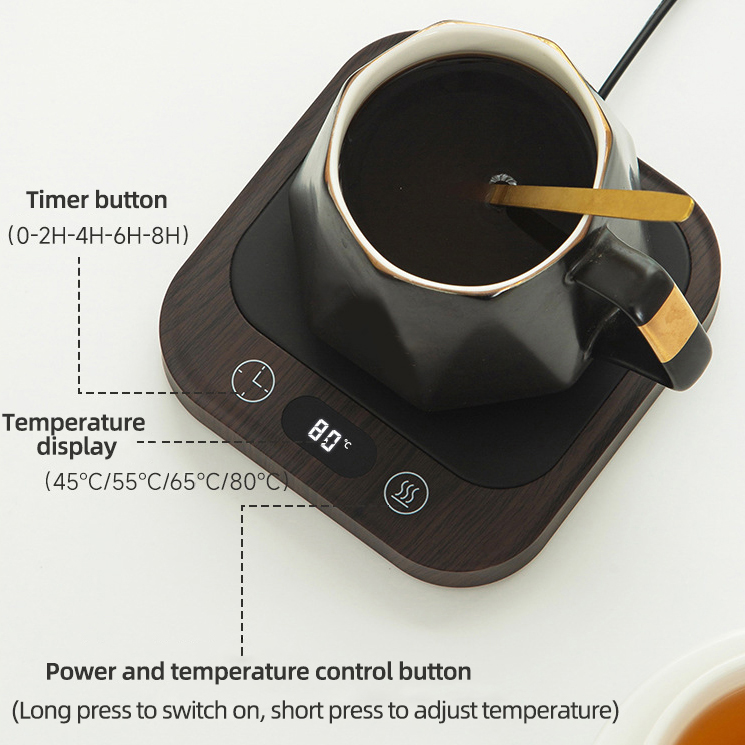 35 ワット電気コーヒーマグウォーマー 4 ギア温度制御ホットプレートカップヒーターコースターミルクティー水 220V
